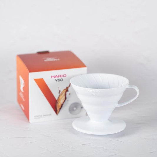 Hario V60 Coffee Dripper Plastic Size 02 (White)